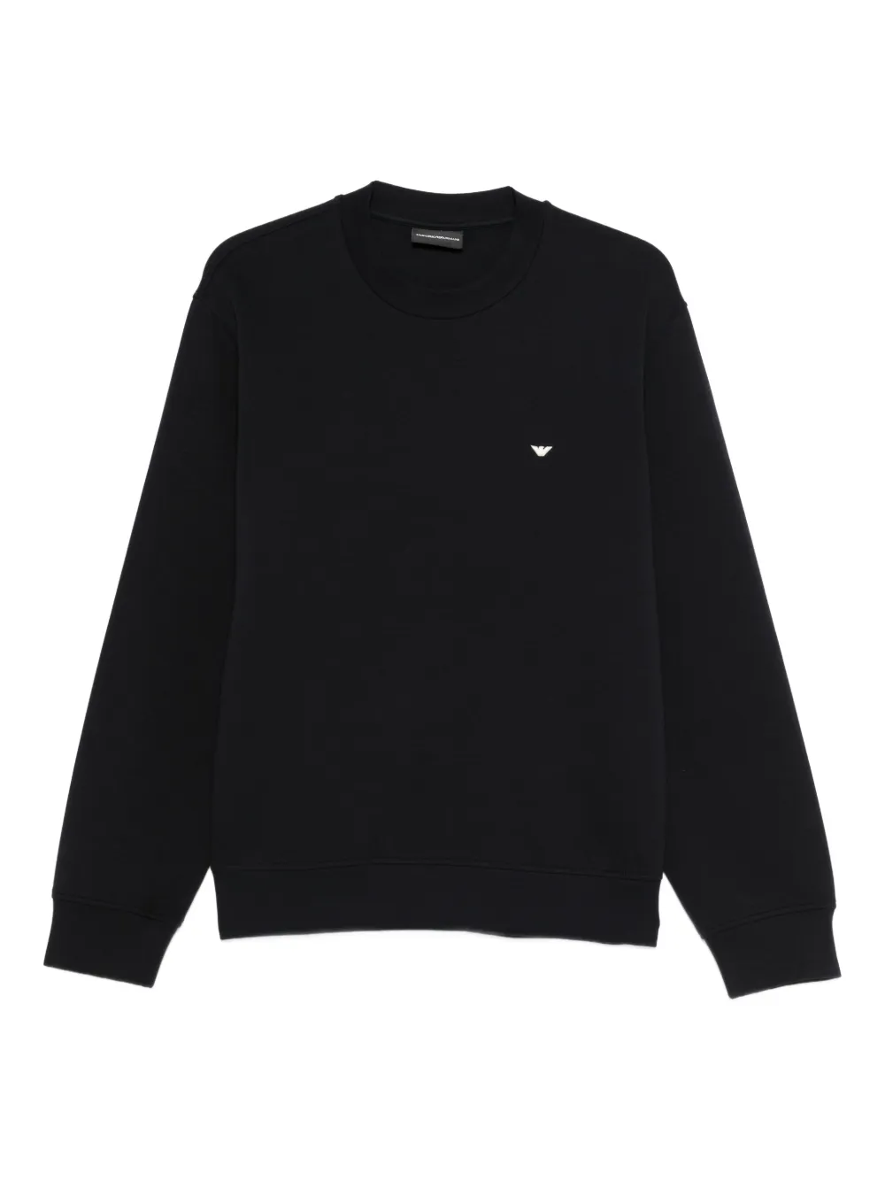 Emporio Armani logo-embroidered sweatshirt - Blu