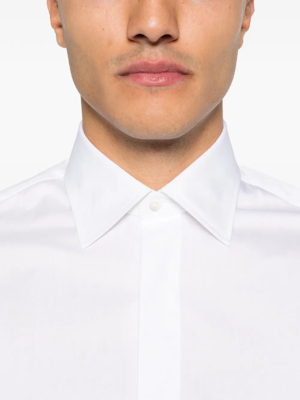 Tagliatore Cambridge overhemd met lange mouwen Wit