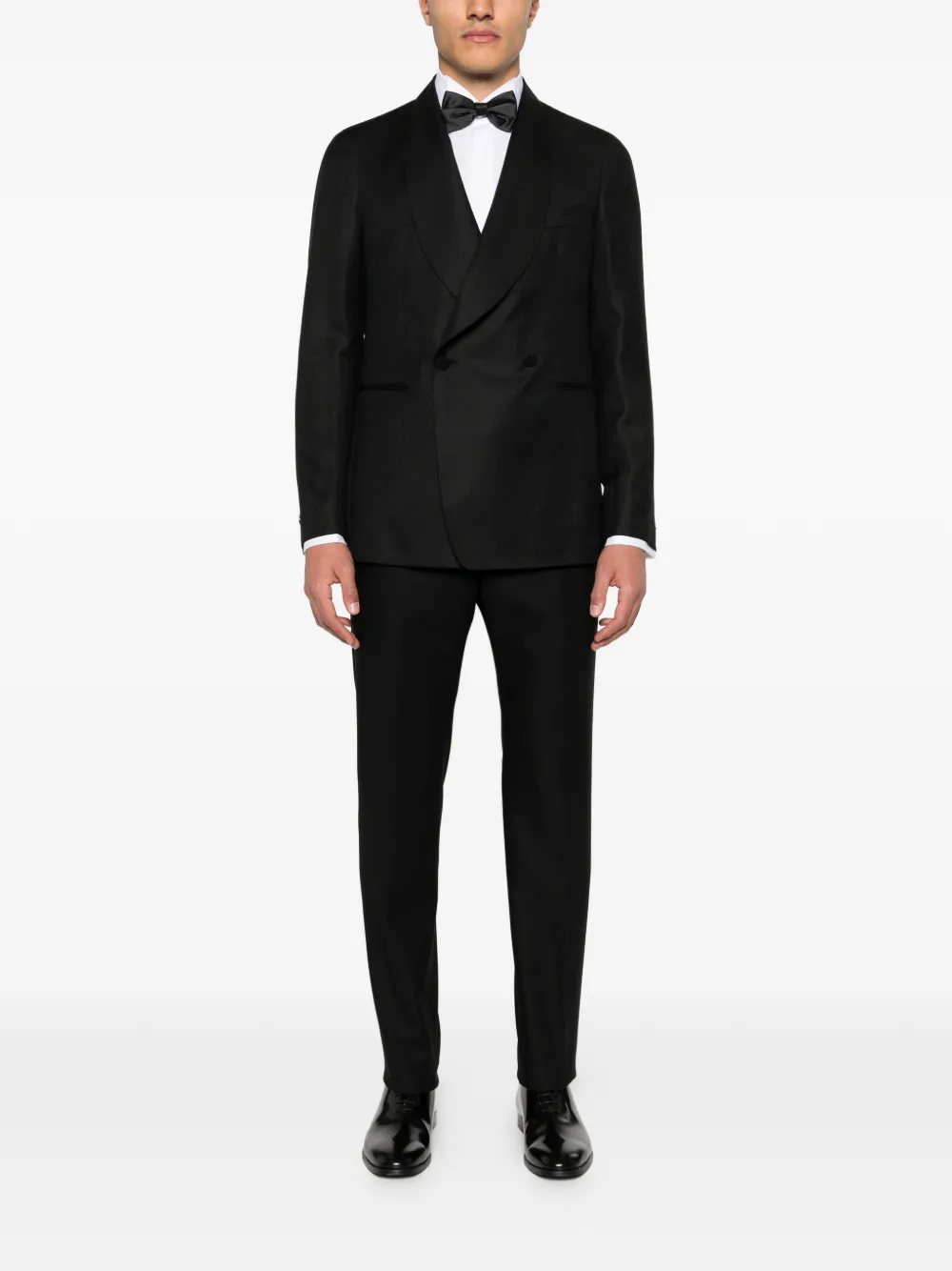 Row point-collar shirt