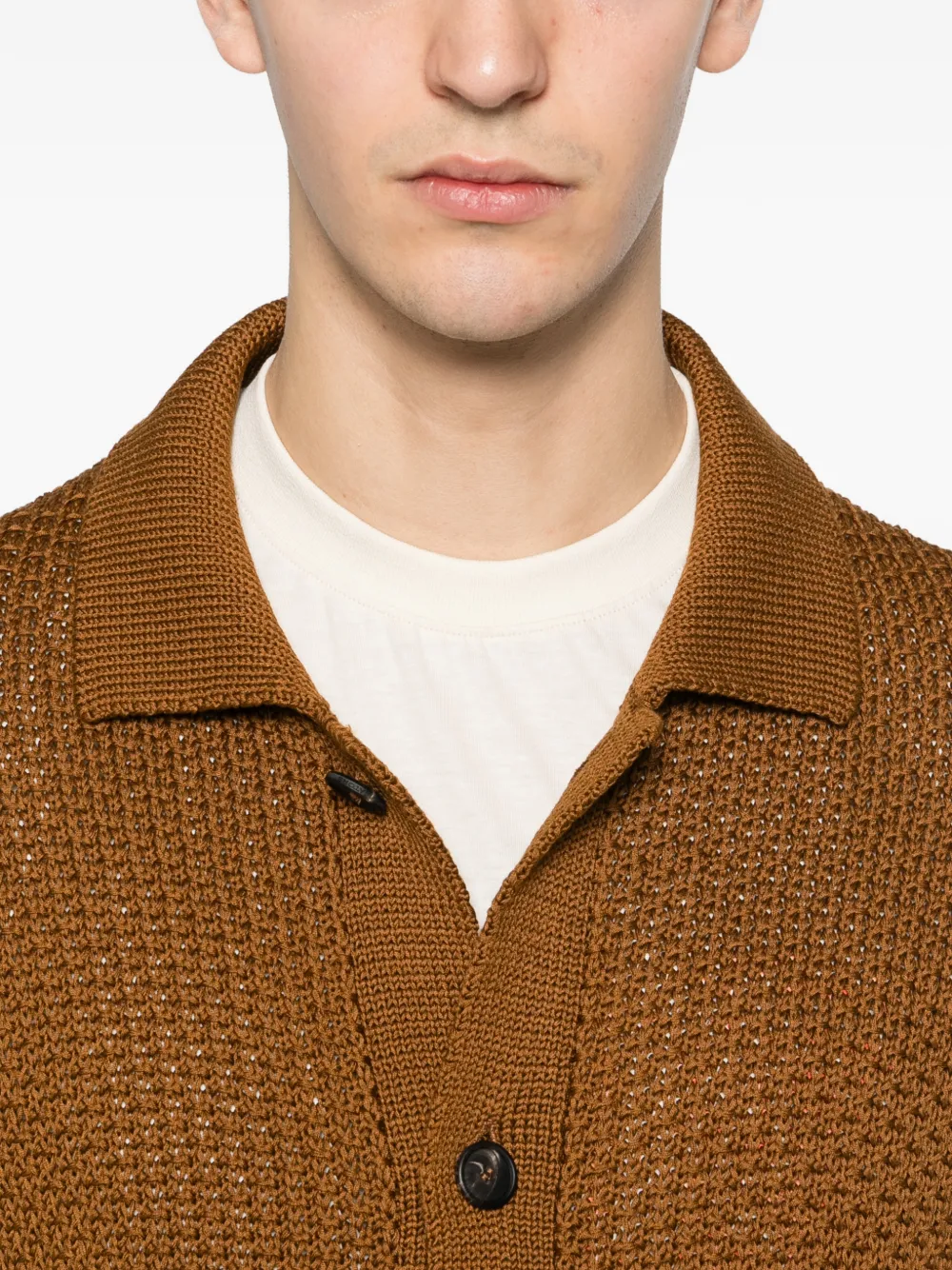 Tagliatore Paulie button-up vest Bruin