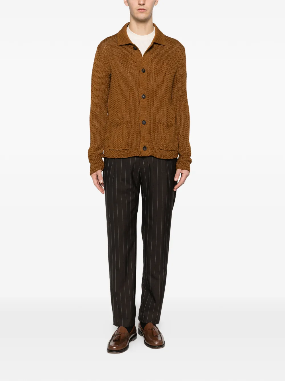 Tagliatore Paulie button-up vest Bruin