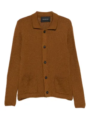 Cmmn Swdn Einar クロシェニット カーディガン | ブラウン | FARFETCH JP