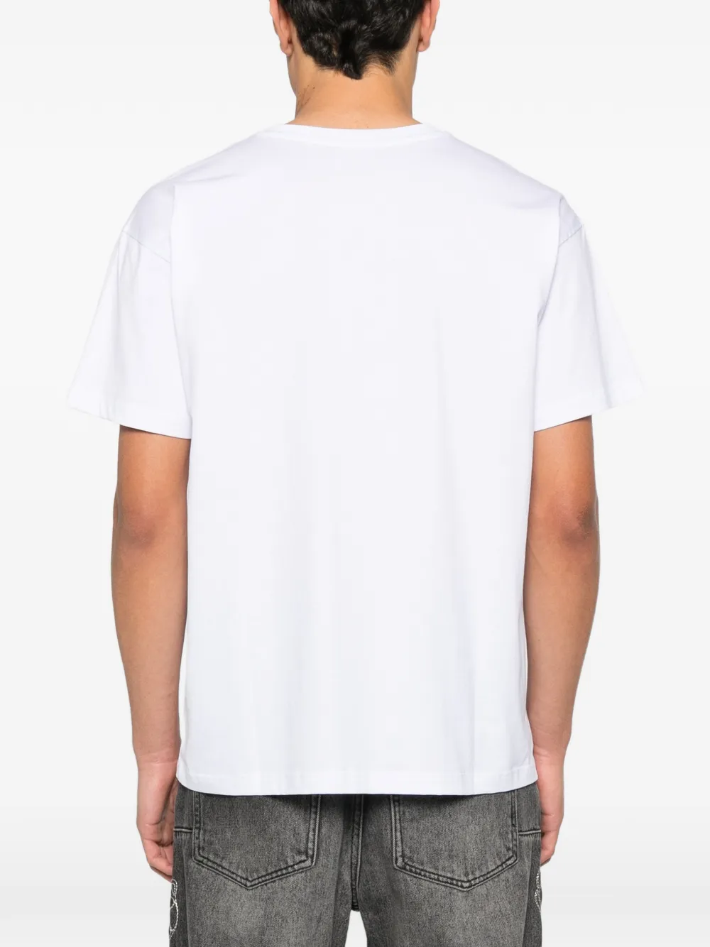 Diesel T-shirt met geborduurd logo Wit