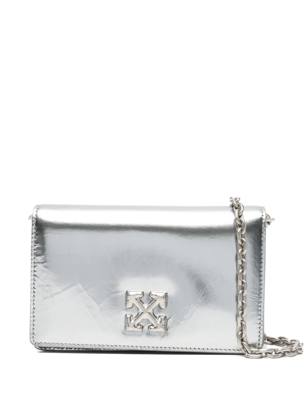 Off-White Pre-Owned arrow-motif crossbody bag - Silber