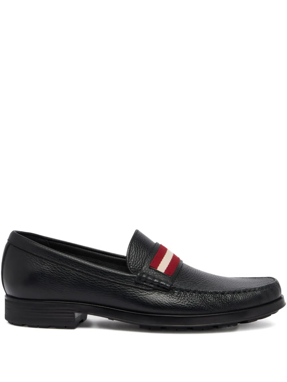 Bally Mocassini Odeny con dettaglio a righe - Nero