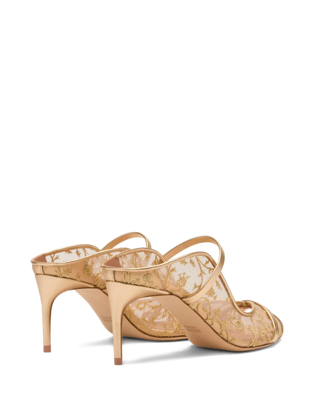 Malone Souliers Noah flower-embroidered sandals Wit