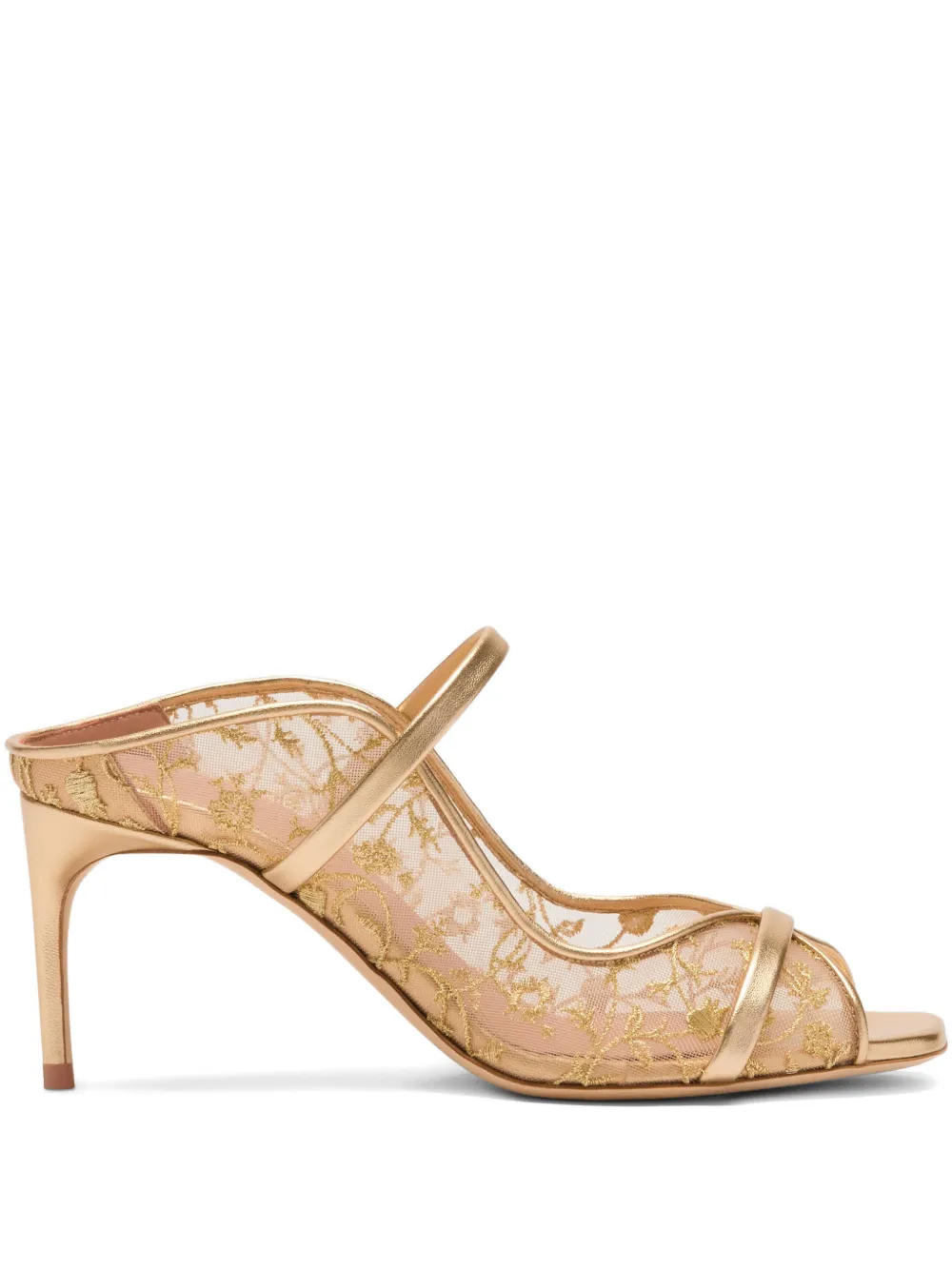 Malone Souliers Noah flower-embroidered sandals Wit