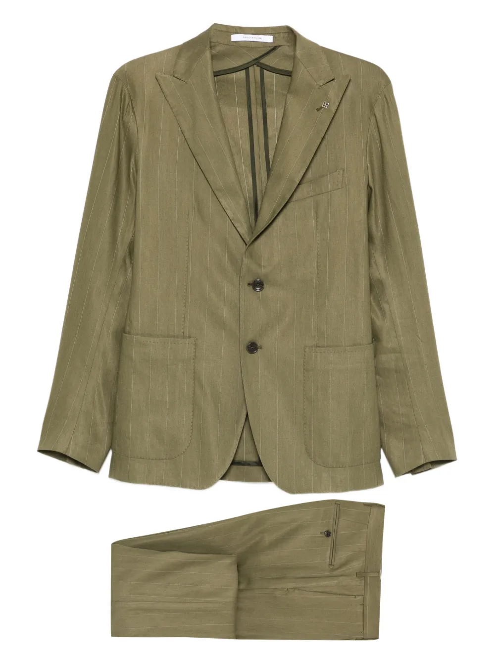 Tagliatore Completo gessato - Verde