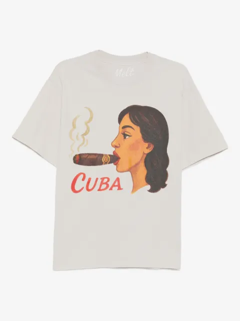 Melt cotton printed T-shirt