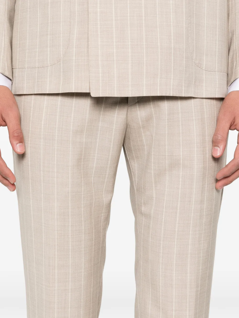 striped suit