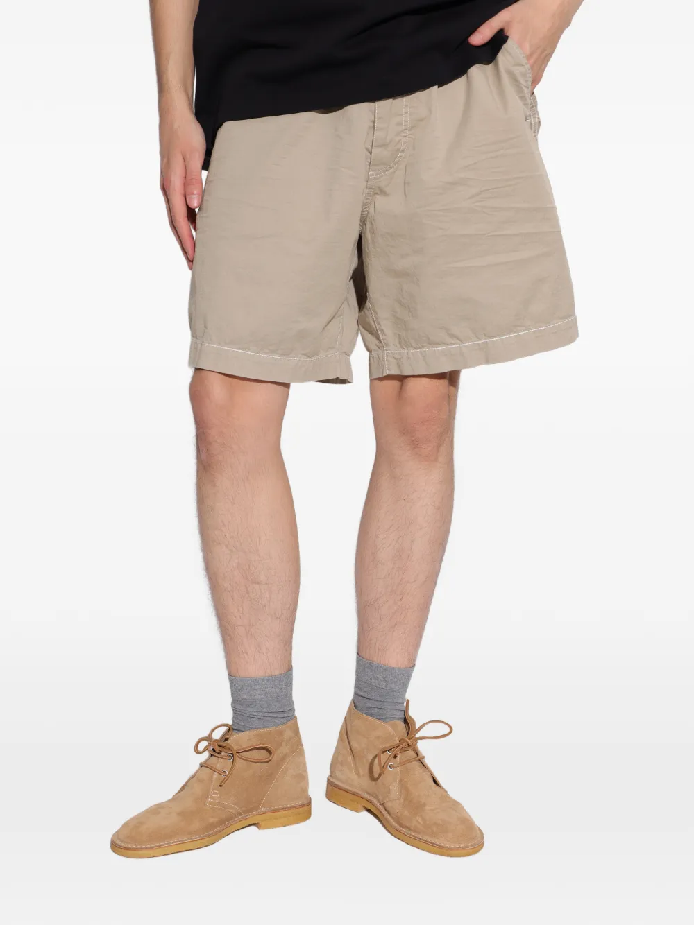  Dsquared2 Drawstring Straight Shorts - Neutrals 
