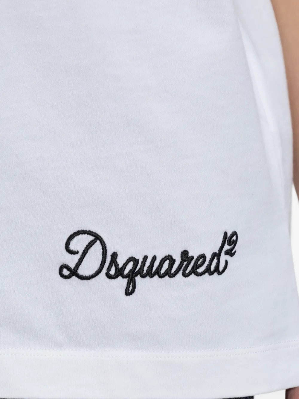 DSQUARED2 T-shirt met geborduurd logo Wit