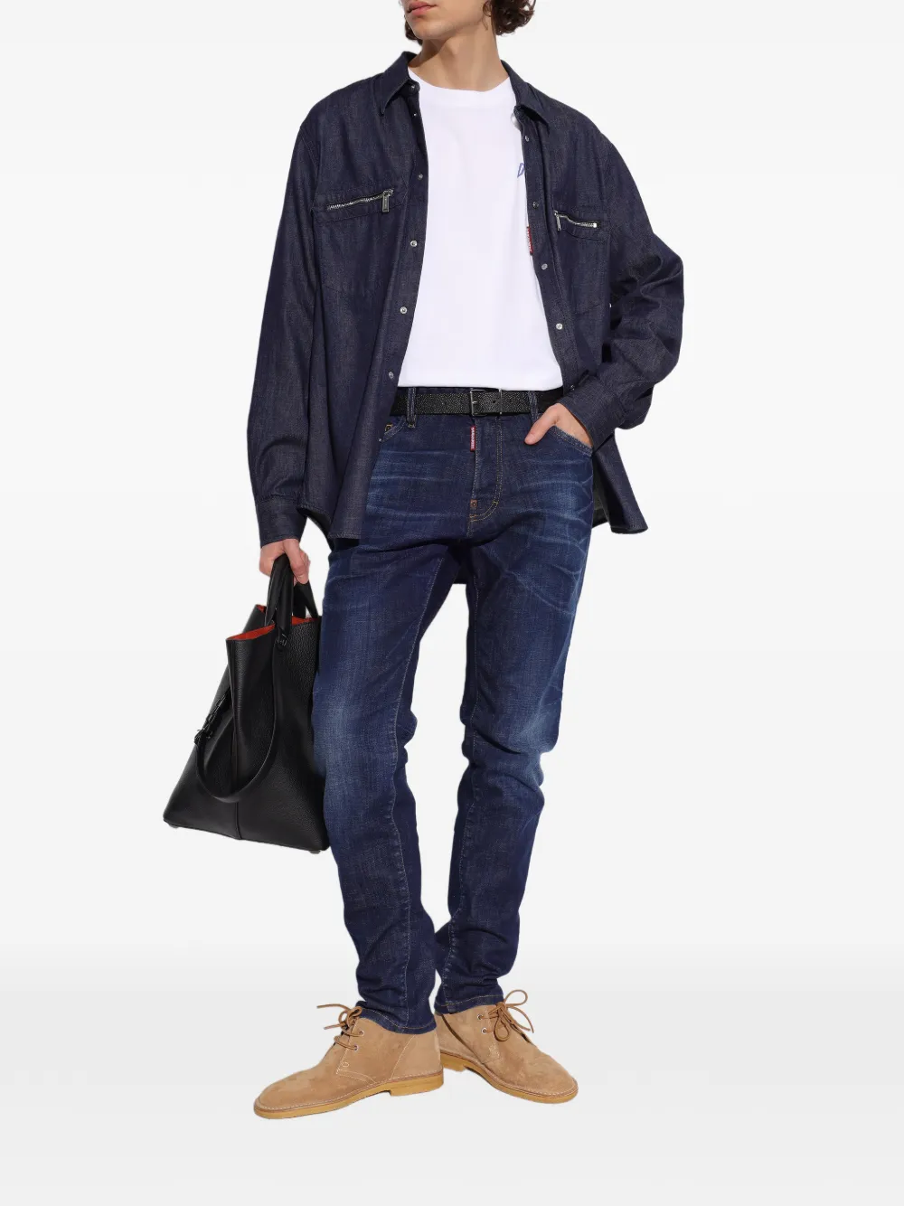 DSQUARED2 Langarmshirt mit Logo | T-Shirts | Image 2