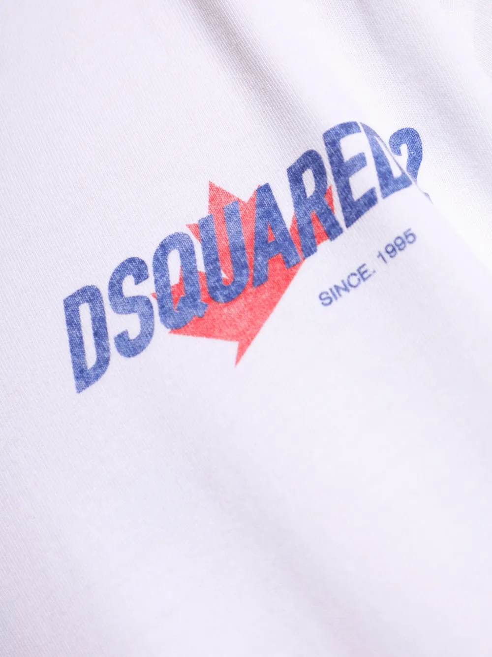 DSQUARED2 T-shirt met logo en lange mouwen Wit