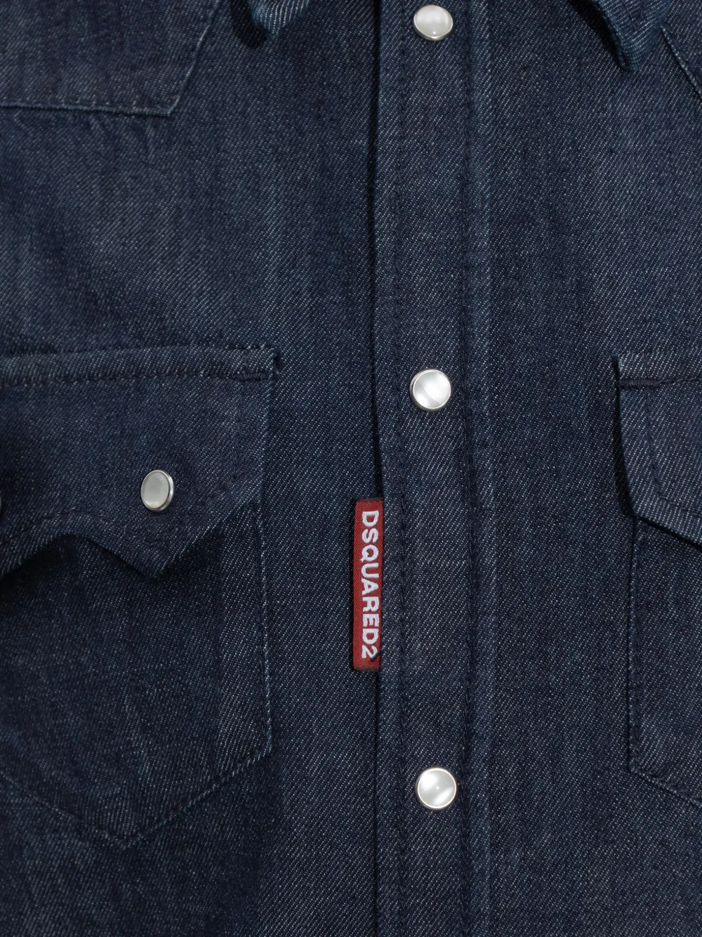 Dsquared2 Pocket Denim Shirt In Blue