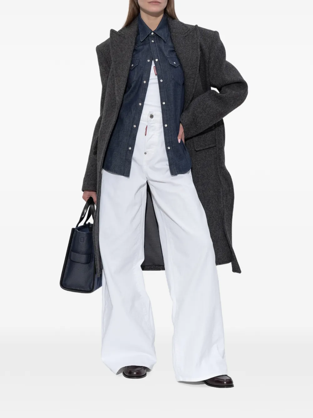 Dsquared2 Pocket Denim Shirt In Blue