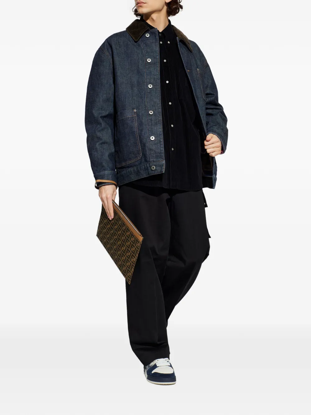 LOEWE corduroy-collar pocket jacket | Denim Jackets | Image 2