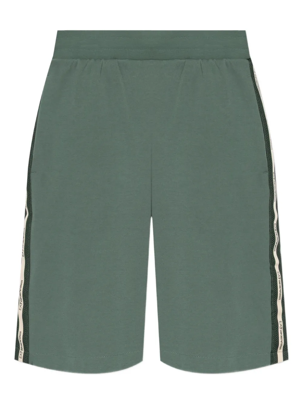 Ea7 Emporio Armani side-stripe shorts | Green | Image 1