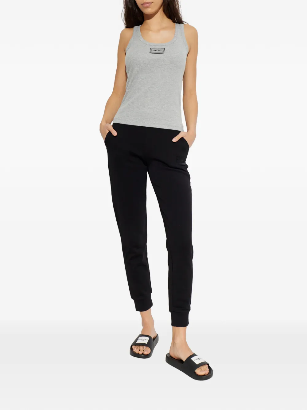 Ea7 Emporio Armani logo trousers - Zwart