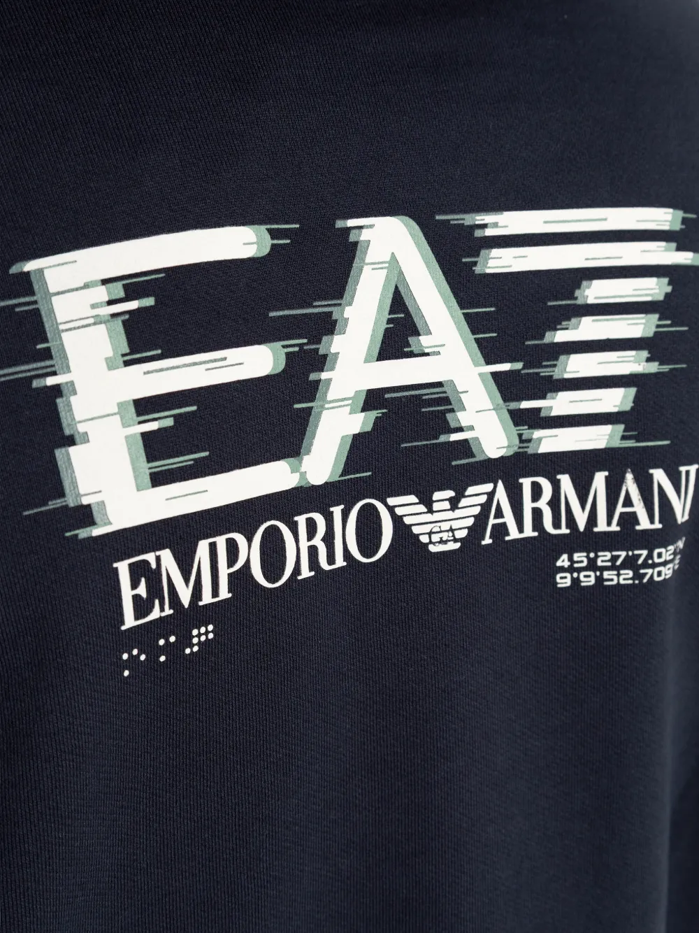 Ea7 Emporio Armani Hoodie met logo Blauw