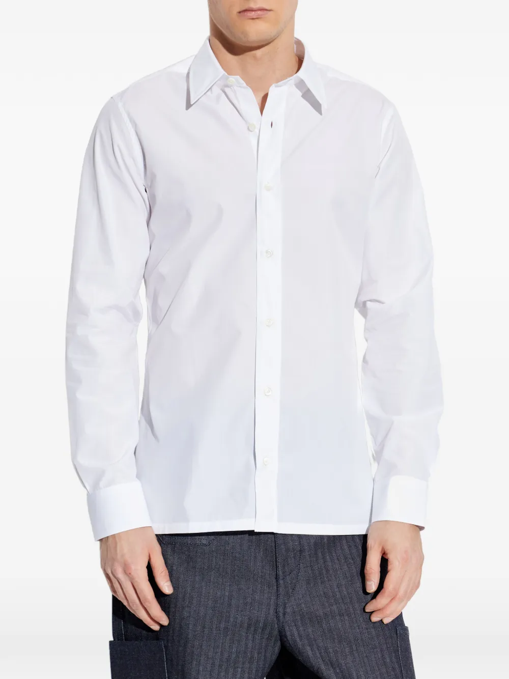  Givenchy Logo Slim-fit Shirt - White 