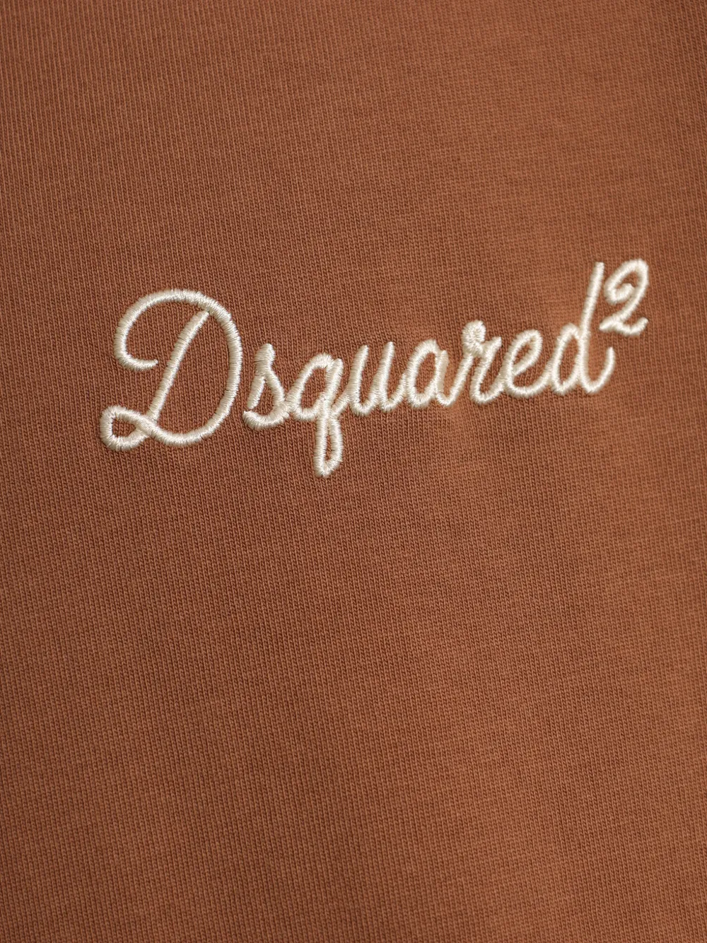 DSQUARED2 T-shirt met borduurwerk Bruin