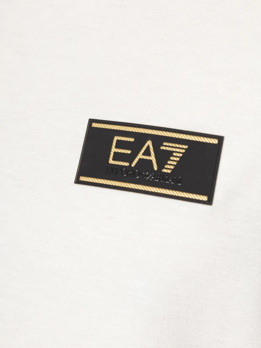 Ea7 Emporio Armani T-shirt met logopatch Wit