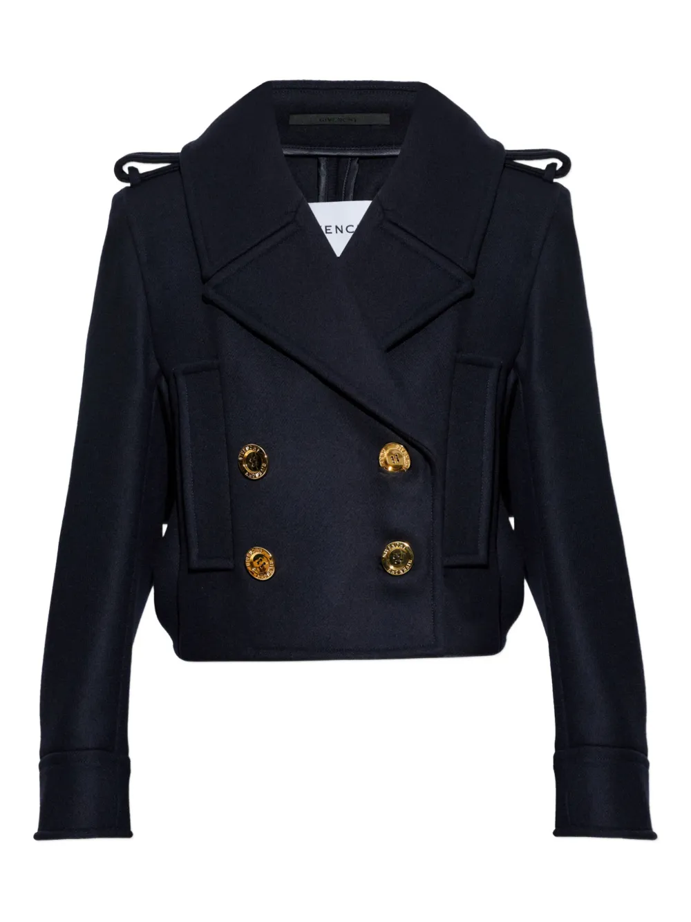Givenchy gold-tone button wool jacket | Blue | Image 1