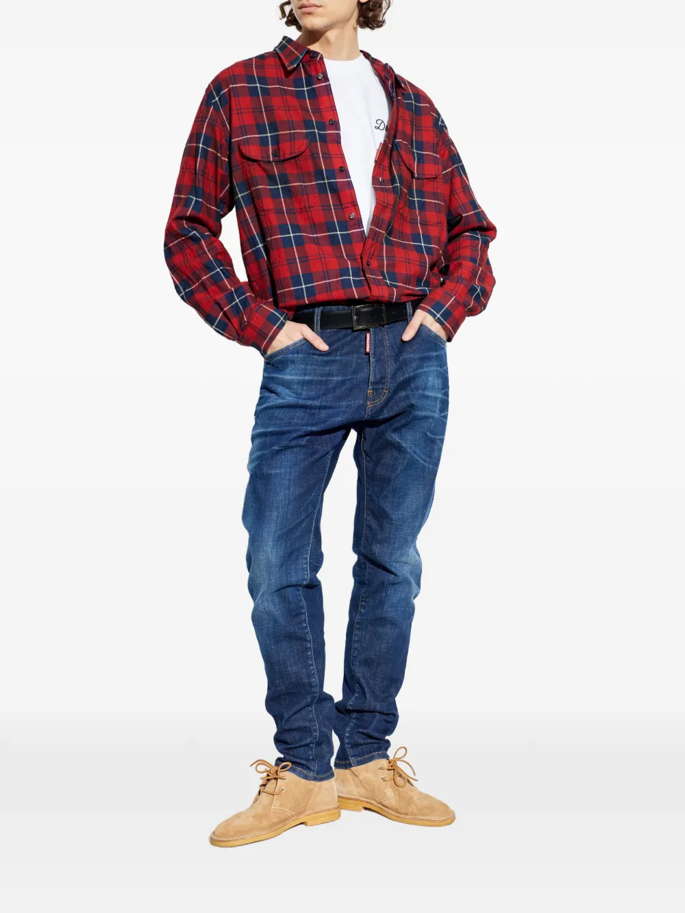 DSQUARED2 signature T-shirt - Wit