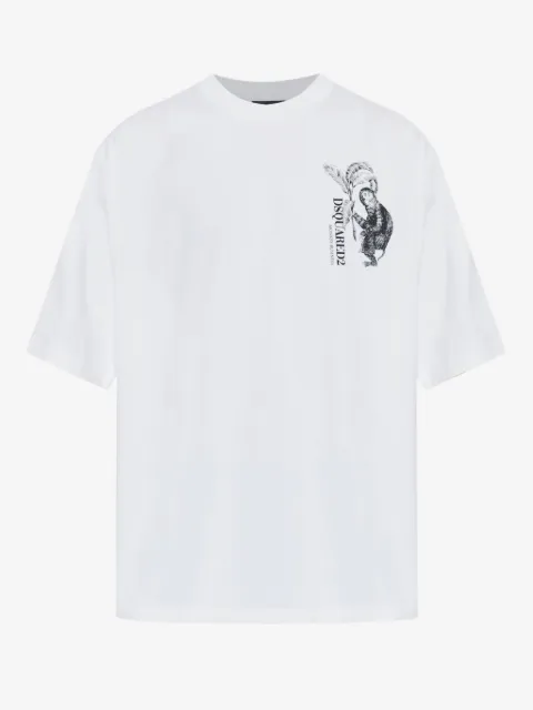 DSQUARED2 playera con motivo de mono