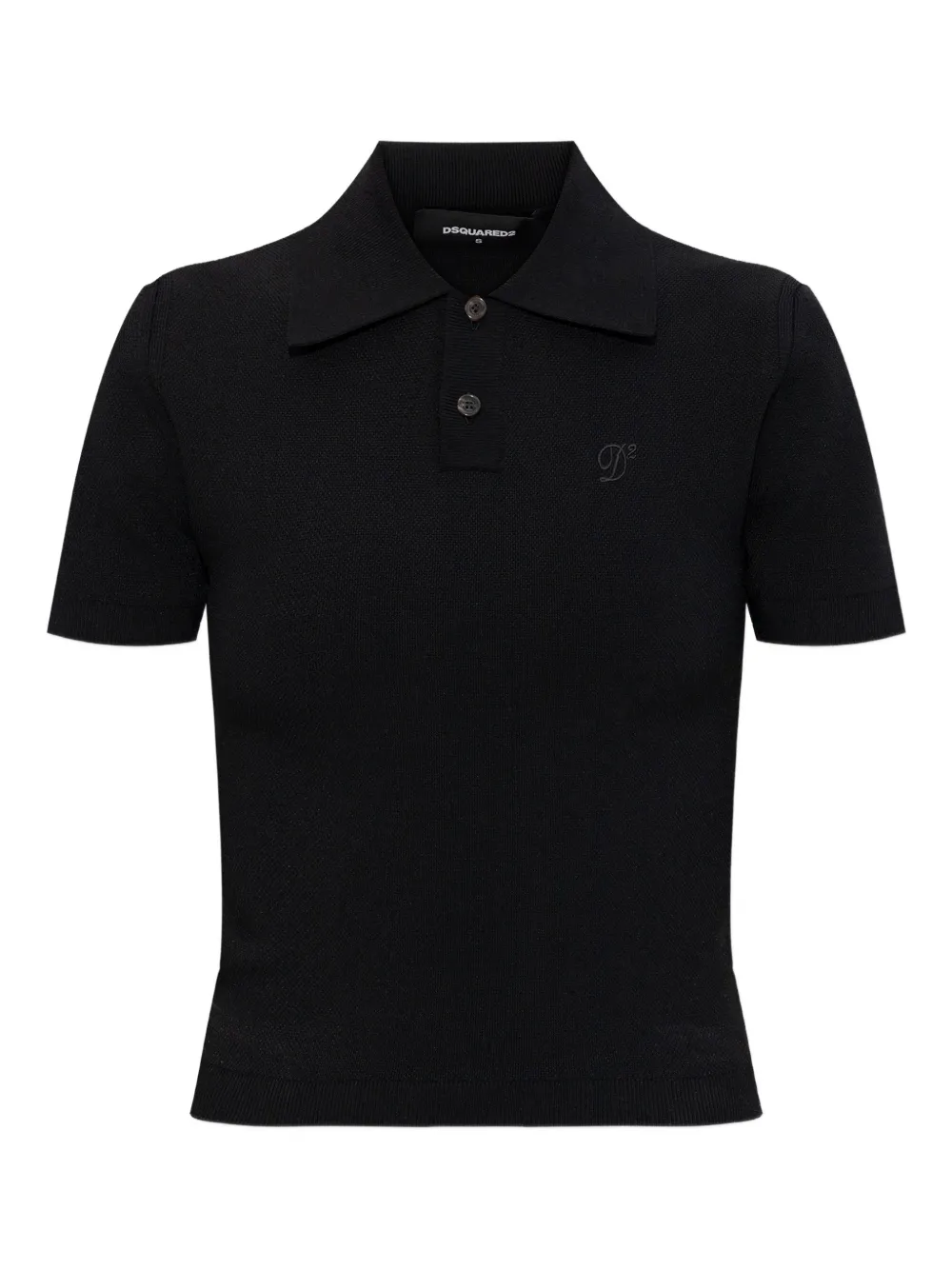 Dsquared2 Button-fastening Polo Shirt In Black