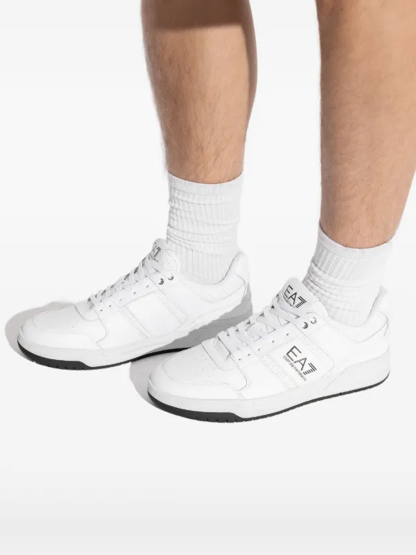 Ea7 Emporio Armani パーフォレーテッド レザースニーカー | ホワイト 