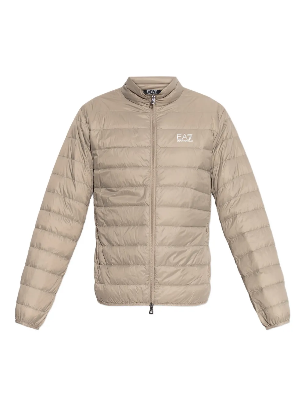 Ea7 Emporio Armani quilted logo jacket - Toni neutri