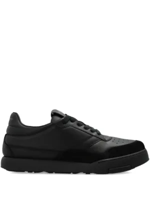 The Row Leather lace-up Sneakers | Black | FARFETCH