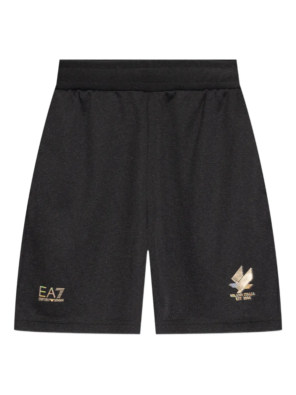 Ea7 Emporio Armani logo-detail shorts - Nero