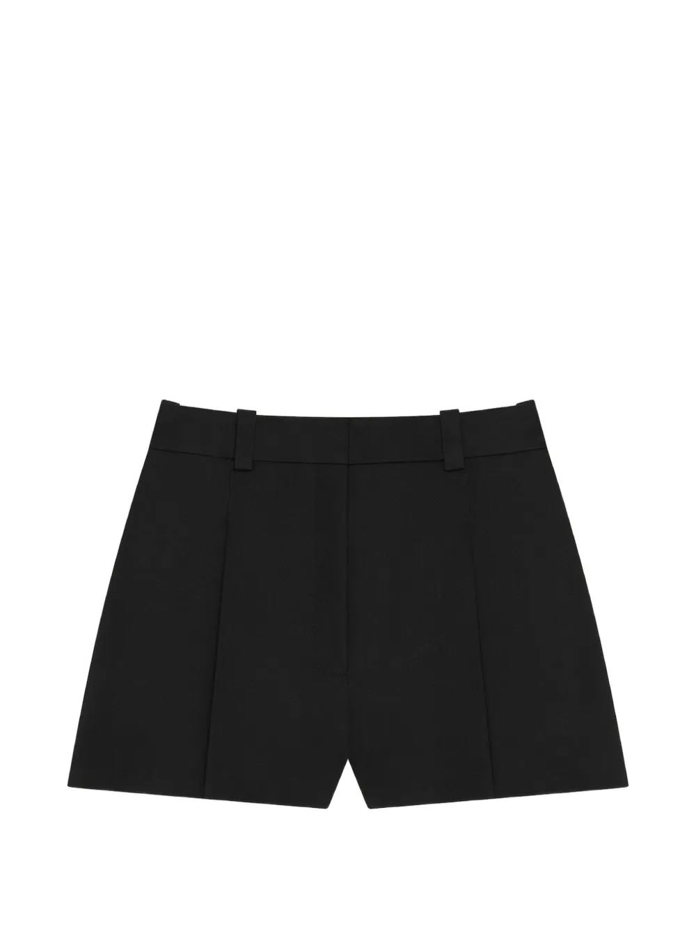 Givenchy Geplooide shorts van wol Zwart