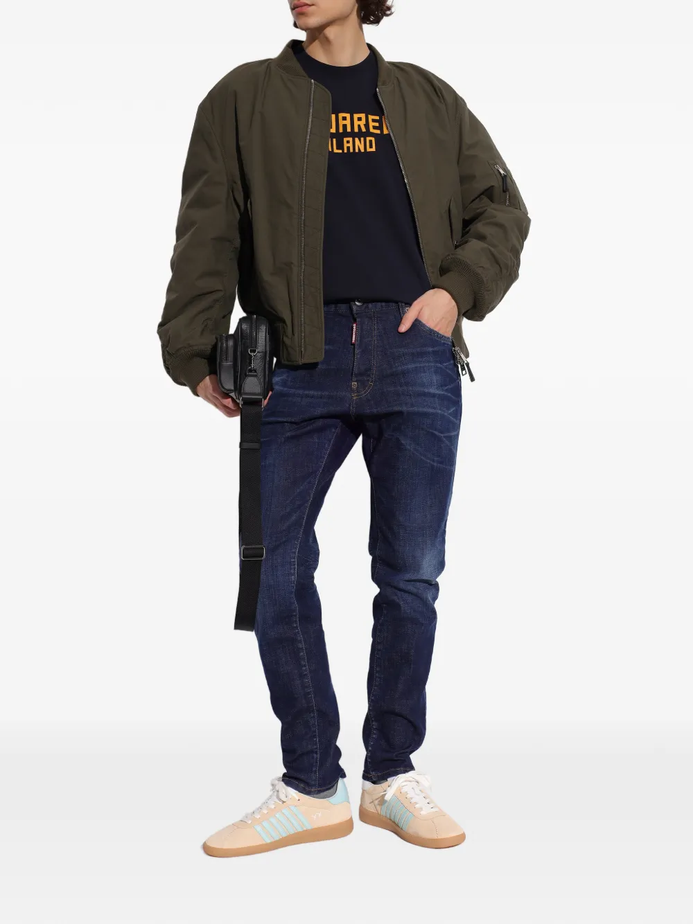 DSQUARED2 logo-detail T-shirt - Zwart