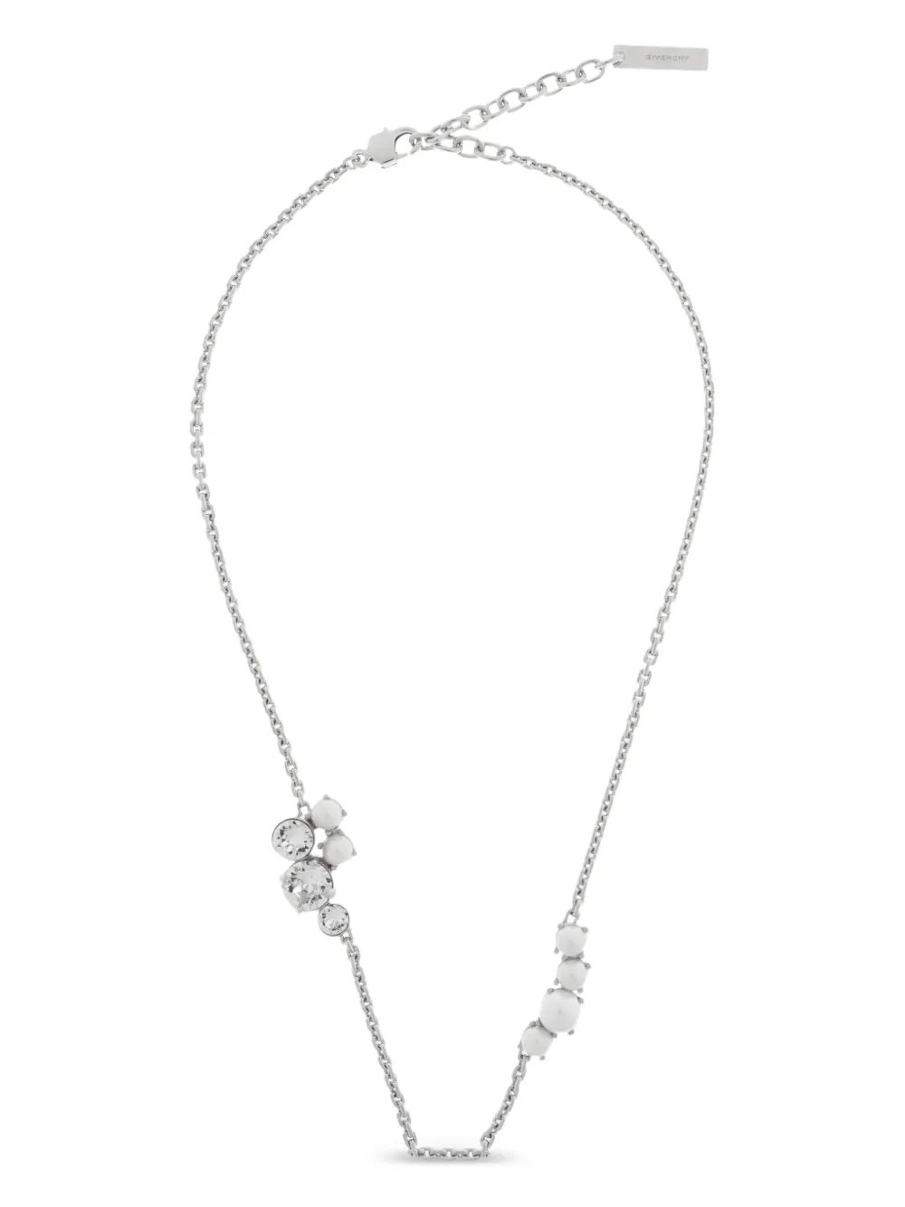 Givenchy Collana con cristalli - Argento