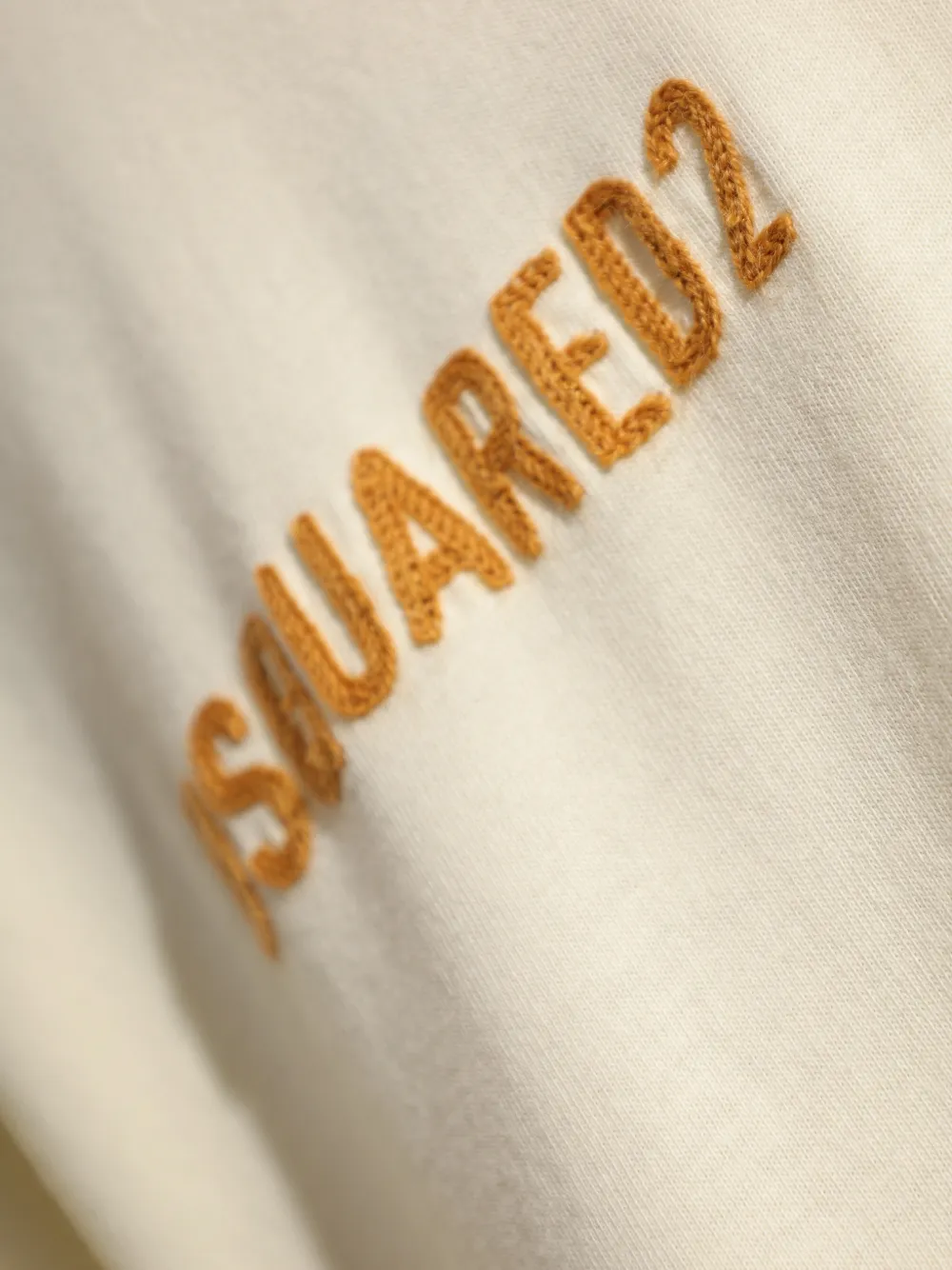 DSQUARED2 T-shirt met borduurwerk Beige