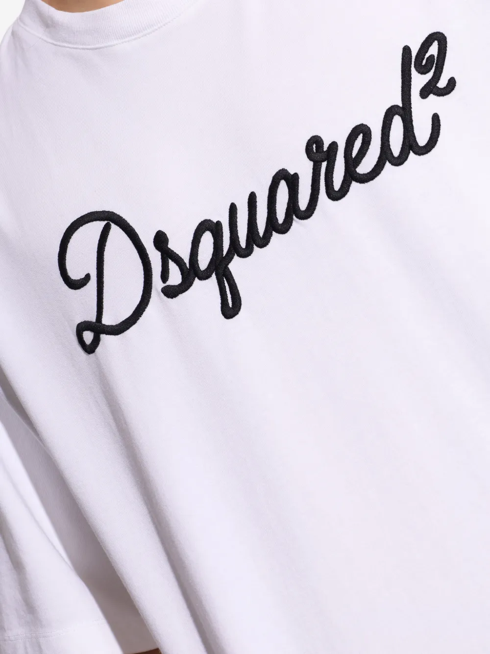 DSQUARED2 T-shirt met logo Wit