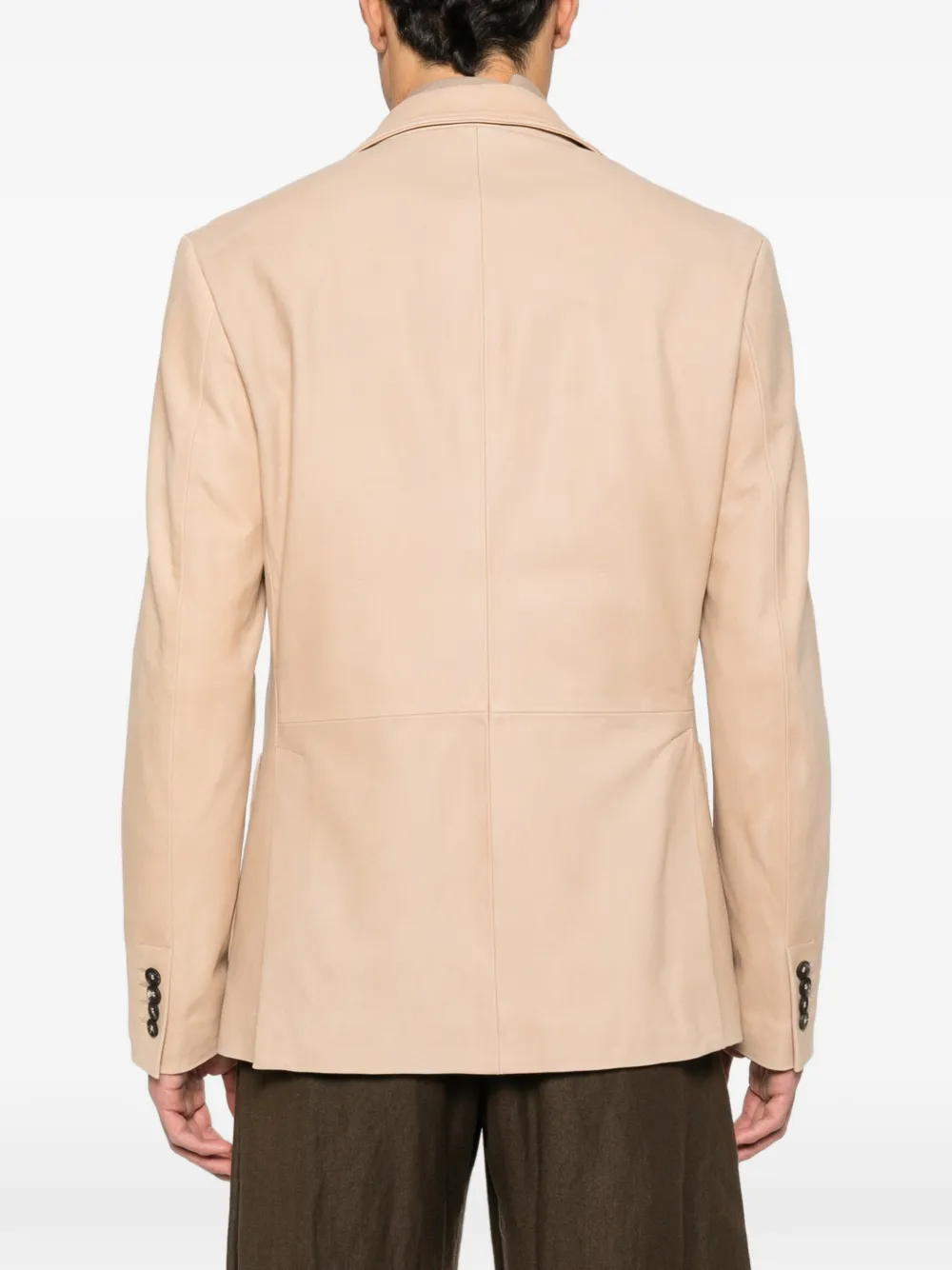 Tagliatore Davies jack met opgestikte zak Beige