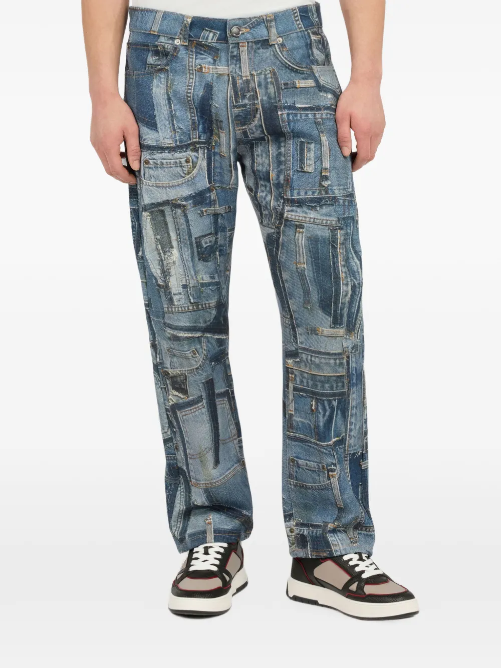Roberto Cavalli Patchwork Capsule Collection jeans Blauw