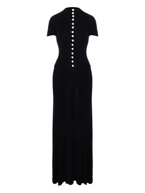 MANURÍ Mia pearl-embellished maxi dress