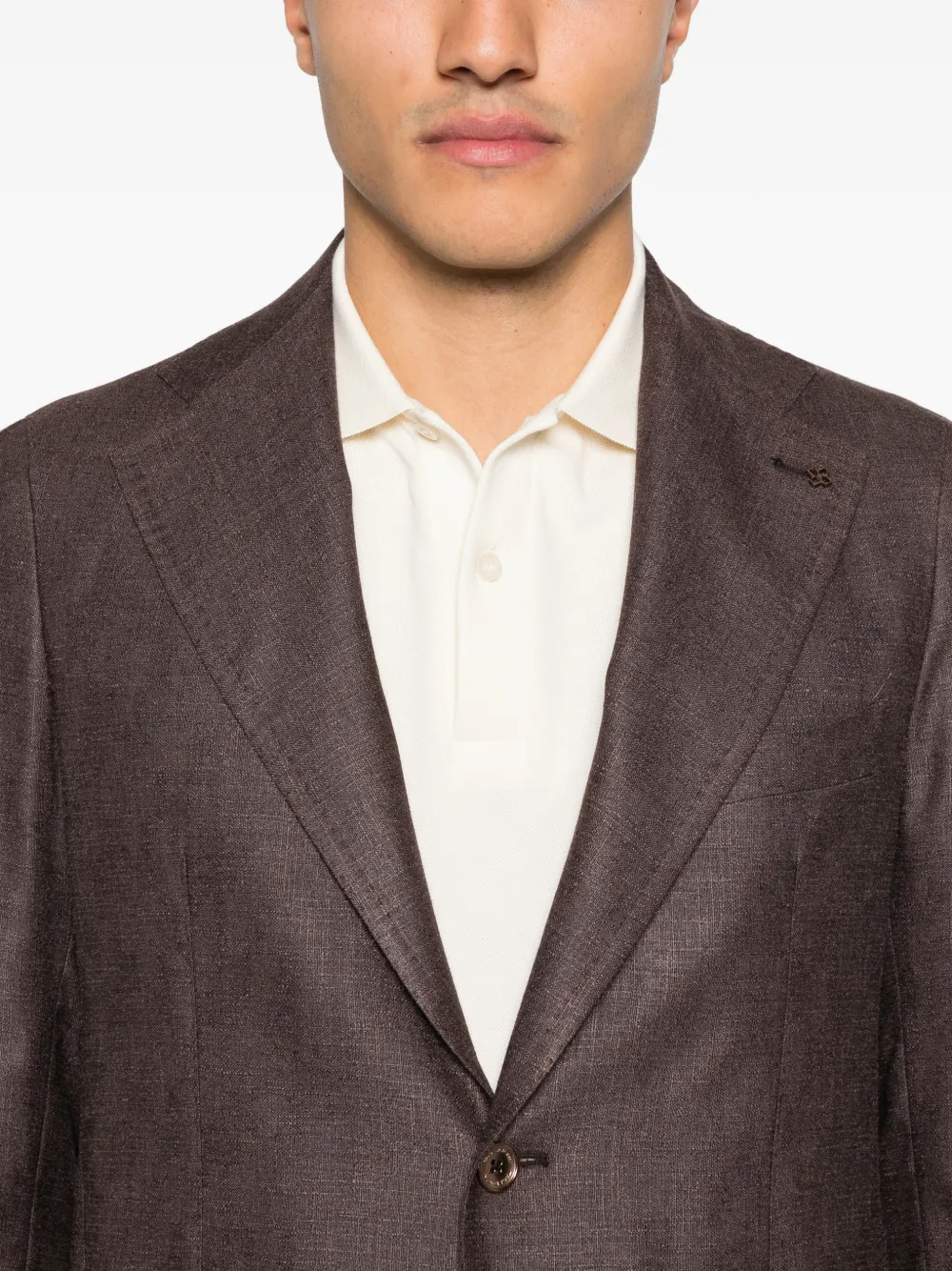 Tagliatore Blazer met klepzak Bruin