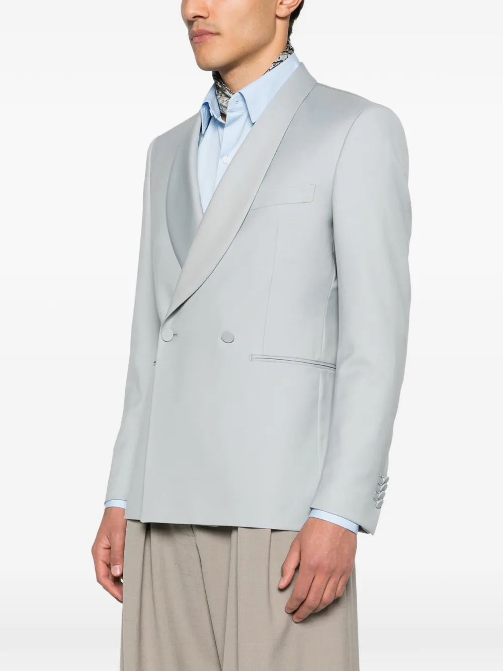 Tagliatore Merrill blazer met dubbele rij knopen Grijs