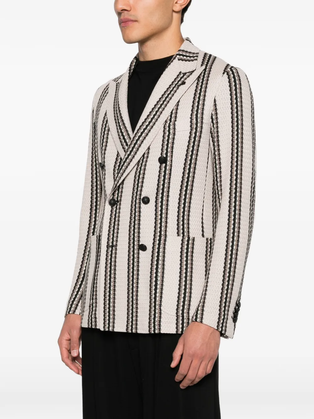 Tagliatore Blazer met dubbele rij knopen Beige