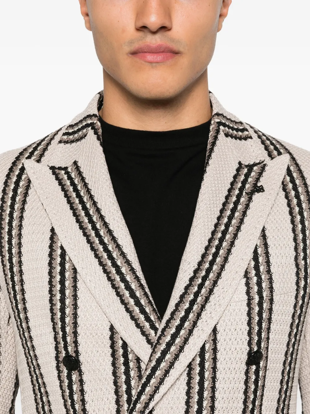 Tagliatore Blazer met dubbele rij knopen Beige