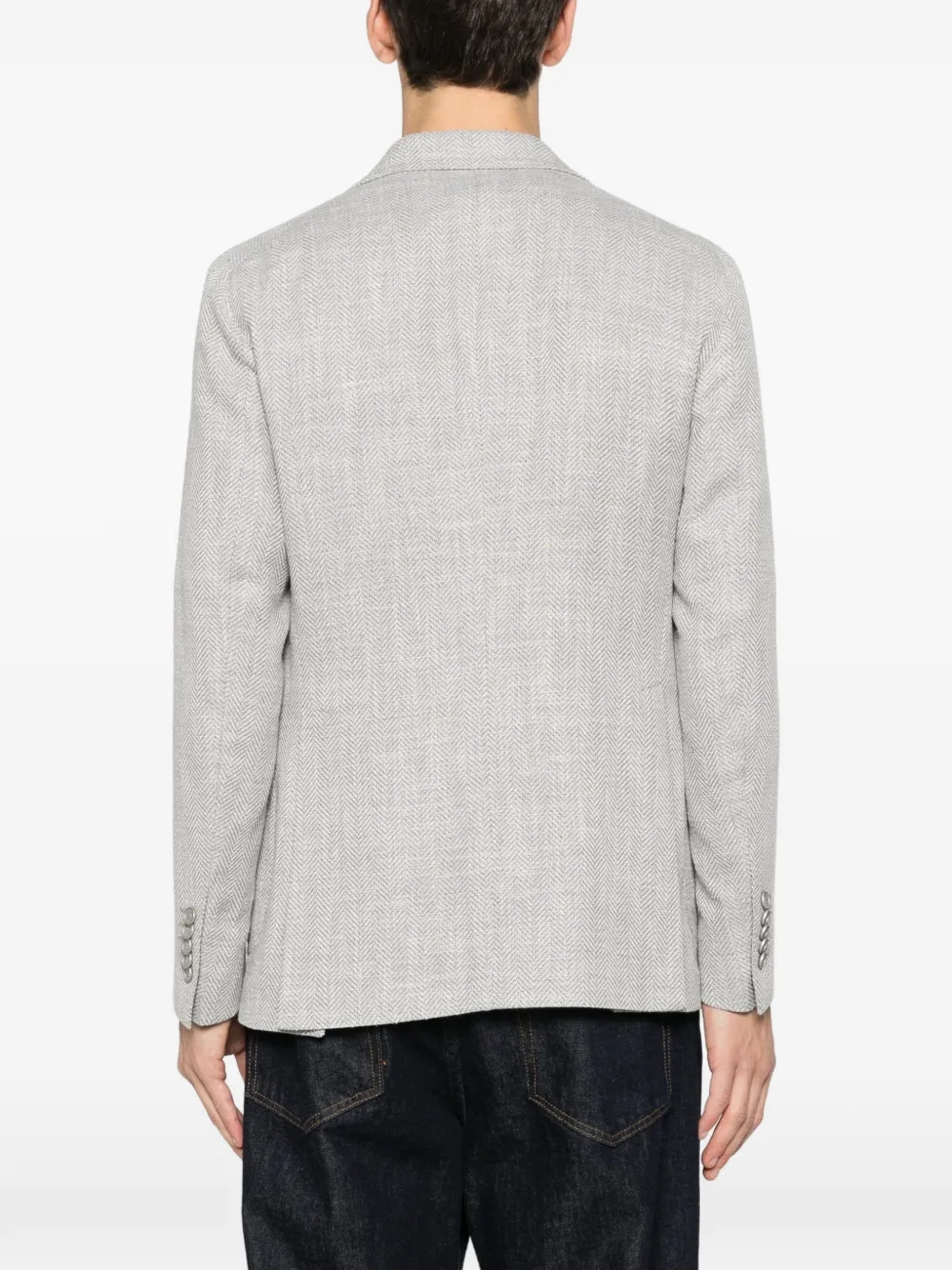 Tagliatore Blazer met visgraatpatroon Grijs