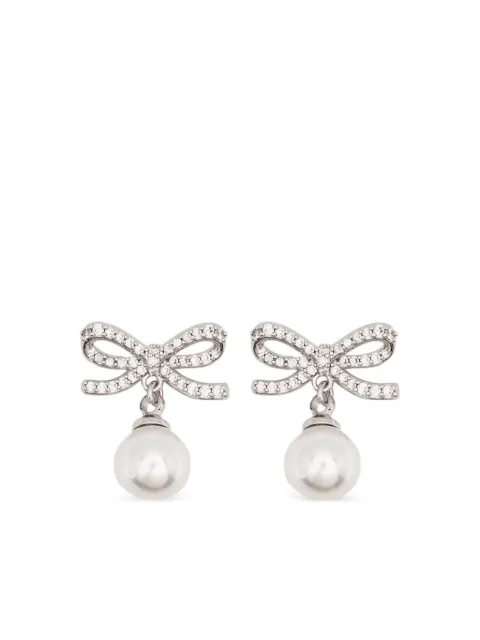 Self-Portrait aretes con detalle de moño