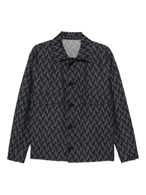 Tagliatore chest-pockets patterned shirt jacket